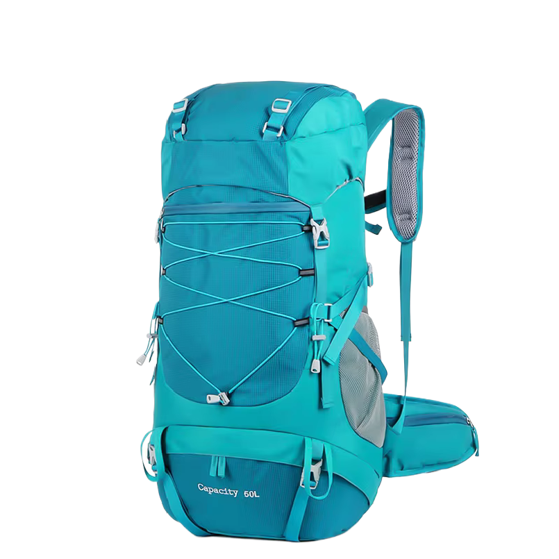 Rain Cover Backpack - 50L Wanderrucksack mit Regenschutz Multifunktionaler Bergsteigerrucksack