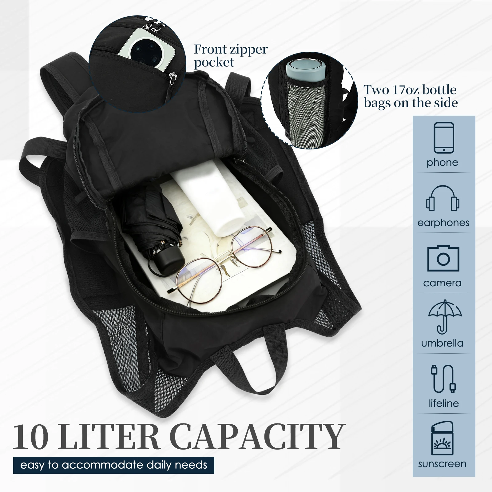 10L kleiner Wanderrucksack für – Foldable Backpack Small Bewertung und Preis
